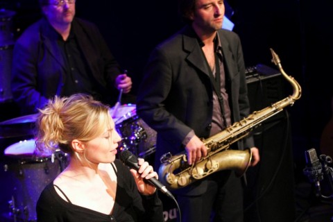 Konzert im Porgy and Bess: Monika Hofmarcher (voc), Thomas Faulhammer (sax), Walter Grassmann (dr)